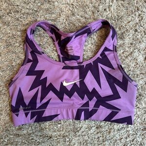 Nike Pro Women's Zigzag Purple Sports Bra